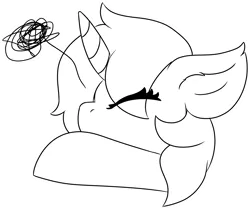 Size: 5378x4496 | Tagged: safe, artist:skylarpalette, derpibooru import, oc, oc:skylar palette, unofficial characters only, pony, unicorn, ear fluff, eyes closed, female, fluffy, frustrated, horn, image, mare, png, simple, simple background, sketch, transparent background, ugh