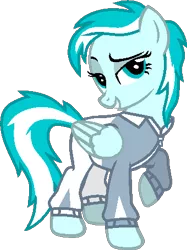 Size: 340x455 | Tagged: safe, artist:caecii, artist:pegasski, derpibooru import, oc, unofficial characters only, pegasus, pony, base used, bedroom eyes, eyelashes, female, grin, image, mare, palindrome get, pegasus oc, png, simple background, smiling, solo, transparent background, wings