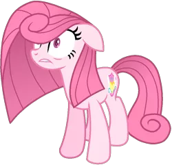 Size: 906x883 | Tagged: safe, artist:muhammad yunus, derpibooru import, oc, oc:annisa trihapsari, unofficial characters only, earth pony, pony, base used, earth pony oc, female, gritted teeth, image, mare, not rarity, pink body, pink hair, png, simple background, solo, transparent background, vector, wide eyes