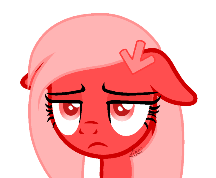 Size: 879x721 | Tagged: safe, artist:arifproject, artist:muhammad yunus, derpibooru import, edit, oc, oc:downvote, ponified, earth pony, pony, derpibooru, derpibooru ponified, female, image, lost, mare, meta, png, sad, simple background, solo, trace, transparent background, unamused