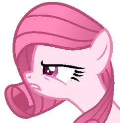 Size: 303x312 | Tagged: safe, artist:muhammad yunus, derpibooru import, oc, oc:annisa trihapsari, unofficial characters only, earth pony, pony, base used, earth pony oc, female, gritted teeth, image, mare, medibang paint, not rarity, pink body, pink hair, png, simple background, solo, transparent background, vector