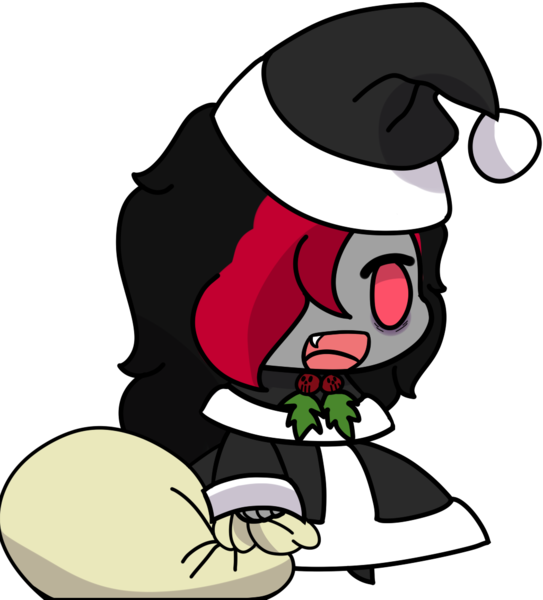 Size: 1024x1132 | Tagged: safe, artist:lazerblues, derpibooru import, oc, oc:miss eri, unofficial characters only, human, equestria girls, christmas, holiday, humanized, image, padoru, png, simple background, solo, transparent background