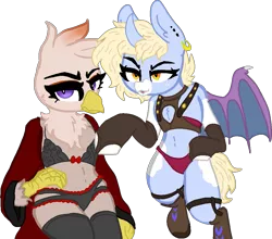 Size: 995x876 | Tagged: suggestive, artist:nootaz, derpibooru import, oc, oc:corrupted noot, oc:nootaz, gryphon, vampire, vampony, clothes, griffon oc, image, lingerie, png