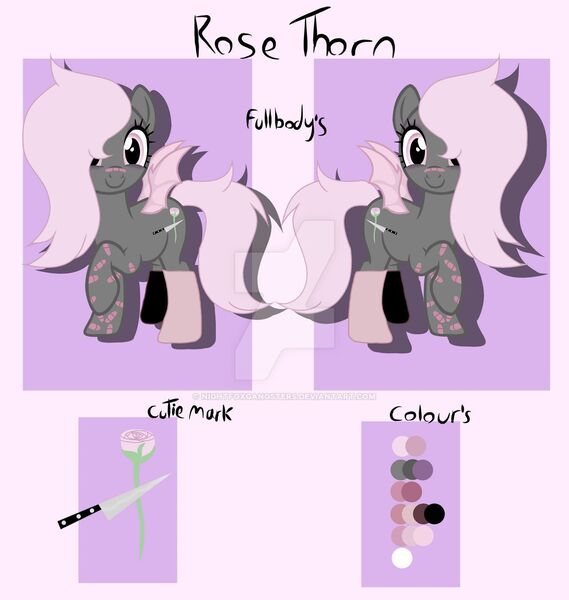 Size: 1280x1350 | Tagged: safe, artist:nightfoxgangsters, derpibooru import, oc, oc:rose thorn, bat pony, bat pony oc, bat wings, cute, female, image, jpeg, reference sheet, solo, wings