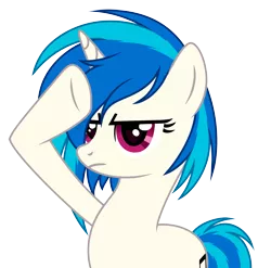 Size: 4073x4027 | Tagged: safe, artist:rioshi, artist:starshade, derpibooru import, vinyl scratch, pony, unicorn, base used, female, heart, heart eyes, image, mare, missing accessory, png, rainbow dash salutes, salute, simple background, solo, transparent background, wingding eyes