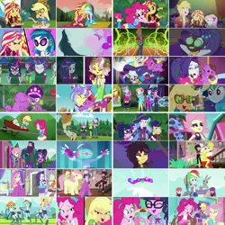 Size: 1080x1080 | Tagged: safe, artist:jericollage70, derpibooru import, edit, edited screencap, screencap, applejack, big macintosh, bulk biceps, cranky doodle donkey, derpy hooves, fluttershy, microchips, pinkie pie, posey, princess celestia, rainbow dash, rarity, sci-twi, scribble dee, snails, snips, spike, spike the regular dog, sunset shimmer, supernova zap, twilight sparkle, vignette valencia, vinyl scratch, dog, rabbit, raccoon, accountibilibuddies, costume conundrum, costume conundrum: applejack, costume conundrum: sunset shimmer, equestria girls, equestria girls series, inclement leather, lost and pound, sock it to me, sock it to me: bulk biceps, the last drop, the last drop: big macintosh, the last drop: fluttershy, the road less scheduled, the road less scheduled: celestia, the road less scheduled: fluttershy, the road less scheduled: microchips, tip toppings, tip toppings: applejack, tip toppings: fluttershy, tip toppings: twilight sparkle, wake up!, spoiler:choose your own ending (season 2), spoiler:eqg series (season 2), accountibilibuddies: pinkie pie, accountibilibuddies: rainbow dash, accountibilibuddies: snips, animal, applejack's hat, boots, bowtie, clothes, collage, converse, costume conundrum: rarity, cowboy boots, cowboy hat, cute, cutie mark, cutie mark on clothes, dashabetes, denim skirt, diapinkes, eeyup, flutterpunk, food, frozen yogurt, geode of empathy, geode of fauna, geode of shielding, geode of sugar bombs, geode of super speed, geode of super strength, geode of telekinesis, glasses, green hair, hairpin, hat, headband, humane five, humane seven, humane six, image, inclement leather: applejack, inclement leather: twilight sparkle, inclement leather: vignette valencia, jackabetes, jpeg, lost and pound: fluttershy, lost and pound: rarity, lost and pound: spike, macabetes, magical geodes, male, maple syrup, meta, mobile phone, multicolored hair, music festival outfit, night, one eye closed, pancakes, phone, pink hair, ponytail, principal celestia, purple hair, rainbow hair, raribetes, rarity peplum dress, red hair, shimmerbetes, shoes, shyabetes, skirt, smartphone, sock it to me: rarity, sock it to me: trixie, su-z, su-z-betes, tanktop, the last drop: sunset shimmer, twiabetes, twitter, twitter link, vampire shimmer, wake up!: applejack, wake up!: pinkie pie, wake up!: rainbow dash, wall of tags, yellow eyes, yogurt