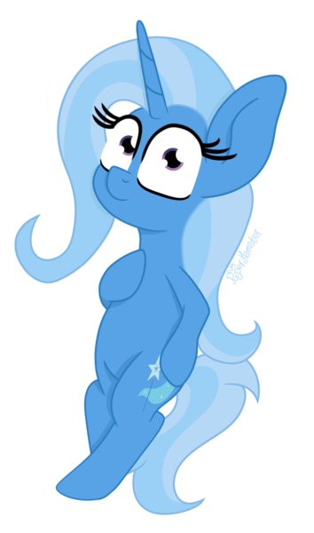 Size: 1215x2058 | Tagged: safe, artist:puperhamster, derpibooru import, trixie, pony, unicorn, female, image, looking at you, lying down, mare, png, simple background, solo, transparent background