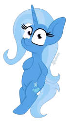 Size: 1215x2058 | Tagged: safe, artist:puperhamster, derpibooru import, trixie, pony, unicorn, female, image, looking at you, lying down, mare, png, simple background, solo, transparent background