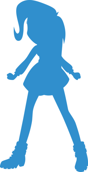 Size: 5217x10102 | Tagged: safe, artist:wissle, derpibooru import, trixie, equestria girls, absurd resolution, boots, clothes, female, fist, image, monochrome, png, shoes, silhouette, simple background, skirt, solo, transparent background, vector