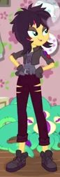 Size: 300x870 | Tagged: safe, derpibooru import, screencap, sunset shimmer, costume conundrum, costume conundrum: sunset shimmer, equestria girls, equestria girls series, spoiler:eqg series (season 2), clothes, converse, cropped, female, image, png, shoes, solo, vampire shimmer