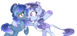 Size: 1538x726 | Tagged: safe, artist:magicallightsentryyt, artist:nakotl, derpibooru import, oc, oc:lavender skies, oc:moonlight magic glow, unofficial characters only, changepony, hybrid, pony, unicorn, base used, female, image, interspecies offspring, magical lesbian spawn, mare, offspring, parent:pharynx, parent:princess luna, parent:rainbow dash, parent:trixie, parents:lunadash, parents:phartrix, png, simple background, transparent background