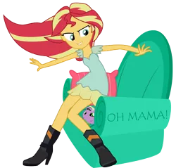 Size: 5744x5488 | Tagged: suggestive, artist:cool77778, artist:owlisun, artist:snap1994, artist:titanium-pony, derpibooru import, edit, spike, sunset shimmer, dog, equestria girls, boots, bottomless, cameltoe, clothes, couch, dress, female, image, lucky bastard, male, no panties, no pants, open mouth, partial nudity, pillow, png, shipping, shoes, sitting on person, spike the dog, straight, sunsetspike, under skirt