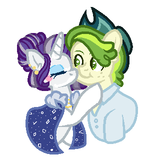 Size: 302x336 | Tagged: safe, artist:farkaska21, derpibooru import, pistachio, rarity, earth pony, pony, unicorn, base used, cape, clothes, cowboy hat, female, hat, image, male, older, older rarity, png, raristachio, shipping, simple background, straight, white background