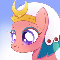 Size: 1024x1024 | Tagged: safe, artist:nnaly, derpibooru import, somnambula, pegasus, pony, bust, female, gradient background, image, jpeg, mare, portrait, solo