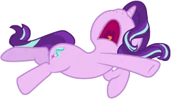 Size: 12000x7000 | Tagged: safe, artist:tardifice, derpibooru import, starlight glimmer, pony, a royal problem, absurd resolution, image, open mouth, png, simple background, sleeping, snorelight glimmer, snoring, solo, transparent background, vector, volumetric mouth