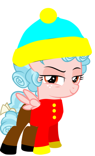 Size: 1523x2500 | Tagged: safe, artist:crystalmagic6, artist:rapmlpandbttffan23, derpibooru import, edit, vector edit, cozy glow, pegasus, pony, 1000 hours in ms paint, eric cartman, female, filly, image, looking at you, png, simple background, solo, south park, transparent background, vector, wat