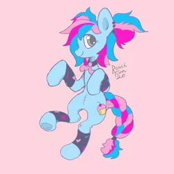 Size: 2800x2800 | Tagged: safe, artist:roachtoon, derpibooru import, oc, oc:roachtoon, oc:sugar twist, earth pony, pony, belly, bowtie, braid, braided tail, cat pose, clothes, cute, cutie mark, ear piercing, earring, earth pony oc, fluffy, gray eyes, heart, image, jewelry, nya, piercing, png, ponytail, ponytails, socks, striped hair, sweatband, underhoof