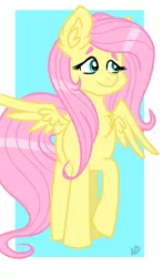 Size: 513x870 | Tagged: safe, artist:nightydream, derpibooru import, fluttershy, pony, abstract background, female, image, png, raised hoof, solo