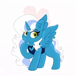 Size: 1024x1024 | Tagged: safe, artist:riofluttershy, derpibooru import, oc, oc:fleurbelle, alicorn, pony, adorabelle, alicorn oc, bow, clothes, cute, ear fluff, female, hair bow, horn, image, jpeg, mare, wings, yellow eyes