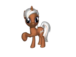 Size: 1200x900 | Tagged: safe, artist:nintenblock64, derpibooru import, silver spanner, pony, unicorn, pony creator, 3d, 3d pony creator, cutie mark, female, image, mare, open mouth, png, ponylumen, pose, raised hoof, simple background, smiling, transparent background, wrench
