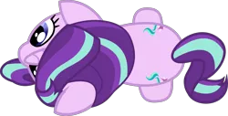 Size: 9000x4564 | Tagged: safe, artist:lincolnbrewsterfan, derpibooru import, part of a set, starlight glimmer, pony, unicorn, .svg available, absurd resolution, archive, both cutie marks, derpibooru exclusive, female, from above, high angle, image, mare, nocturnal vision's overhead ponies, overhead view, png, simple background, solo, top down, transparent background, vector