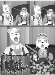 Size: 2833x3864 | Tagged: safe, derpibooru import, oc, oc:dr. wolf, anthro, analysis, analysis anarchy, analysis bronies, anthro oc, clones, code lyoko, devirtualization, engineer, image, looking up, manga, manga style, medic, monochrome, :o, open mouth, png, surprised, team fortress 2, tf2 analysis anarchy, wireframe