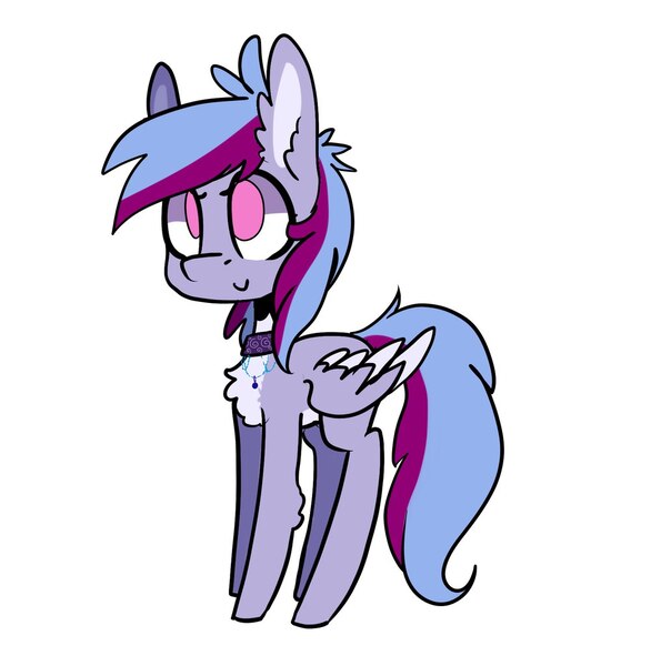 Size: 1016x1024 | Tagged: safe, derpibooru import, oc, unofficial characters only, pegasus, pony, chest fluff, choker, image, jpeg, pegasus oc, simple background, smiling, solo, two toned wings, white background, wings