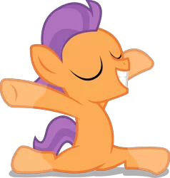 Size: 2000x2102 | Tagged: safe, artist:timidtremors, derpibooru import, edit, editor:slayerbvc, vector edit, tender taps, earth pony, pony, colt, grin, image, male, png, simple background, smiling, socks (coat marking), solo, splits, transparent background, vector