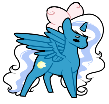 Size: 354x339 | Tagged: safe, artist:cyrinthia, derpibooru import, oc, oc:fleurbelle, unofficial characters only, alicorn, pony, adorabelle, alicorn oc, bow, chibi, cute, female, hair bow, horn, image, mare, png, simple background, solo, transparent background, wings