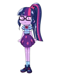 Size: 1668x2224 | Tagged: safe, artist:batipin, derpibooru import, sci-twi, twilight sparkle, equestria girls, image, png, simple background, solo, sumashi gao, transparent background