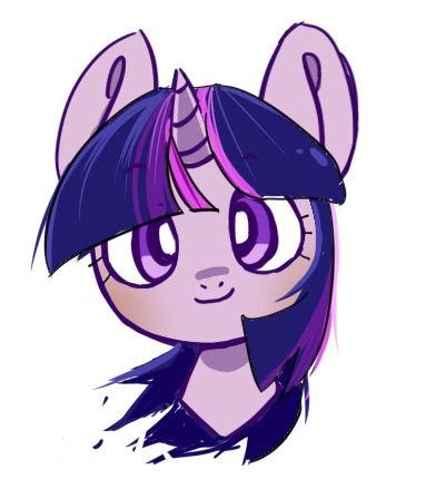 Size: 383x439 | Tagged: safe, artist:未知的生物, derpibooru import, twilight sparkle, pony, bust, female, image, jpeg, looking at you, mare, portrait, simple background, solo, white background