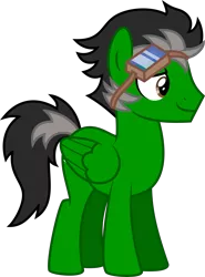 Size: 4000x5415 | Tagged: safe, artist:melisareb, derpibooru import, oc, oc:trip away, unofficial characters only, pegasus, pony, derpibooru community collaboration, 2021 community collab, absurd resolution, derpibooru exclusive, goggles, goggles on head, image, male, png, simple background, solo, stallion, transparent background, vector
