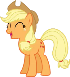 Size: 2329x2574 | Tagged: safe, artist:gamemasterluna, derpibooru import, applejack, earth pony, pony, .svg available, cute, female, hat, high res, image, jackabetes, mare, png, simple background, solo, transparent background, vector