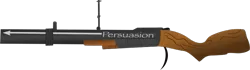 Size: 755x210 | Tagged: safe, artist:lincolnbrewsterfan, derpibooru import, oc, oc:p-21, fallout equestria, fallout equestria: project horizons, derpibooru exclusive, fanfic art, grenade launcher, gun, image, m79, no pony, papyrus (font), persuasion (p-21's rifle), png, rifle, .svg available, vector, weapon