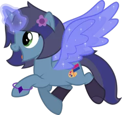 Size: 4237x4000 | Tagged: safe, alternate version, artist:melisareb, derpibooru import, oc, oc:savannah london, unofficial characters only, pony, unicorn, absurd resolution, alicorn wings, artificial wings, augmented, bisexual pride flag, bracelet, clothes, female, glowing horn, horn, image, inkscape, jewelry, magic, magic wings, mare, open mouth, png, pride, pride flag, simple background, socks, solo, telekinesis, transparent background, vector, wings