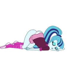 Size: 2952x2952 | Tagged: suggestive, artist:gmaplay, derpibooru import, sonata dusk, equestria girls, rainbow rocks, ass, ass up, butt, clothes, cute, eyes closed, face down ass up, female, image, panties, png, simple background, skirt, skirt lift, sleeping, solo, solo female, sonata donk, sonatabetes, transparent background, underwear