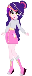 Size: 800x1900 | Tagged: safe, artist:firegalaxysparkle, derpibooru import, oc, oc:neutron star, equestria girls, clothes, equestria girls-ified, image, magical lesbian spawn, next generation, offspring, parent:princess celestia, parent:twilight sparkle, parents:twilestia, png, simple background, skirt, solo, transparent background