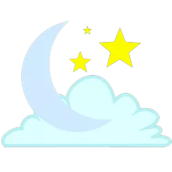 Size: 1003x1003 | Tagged: safe, artist:amgiwolf, derpibooru import, cloud, crescent moon, cutie mark, cutie mark only, image, moon, no pony, png, simple background, stars, transparent background, transparent moon