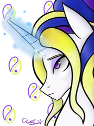 Size: 2121x2828 | Tagged: safe, artist:cosmicchrissy, derpibooru import, oc, oc:pristine, unofficial characters only, eyeshadow, head, image, magic, magic aura, makeup, png, simple background, solo, transparent background