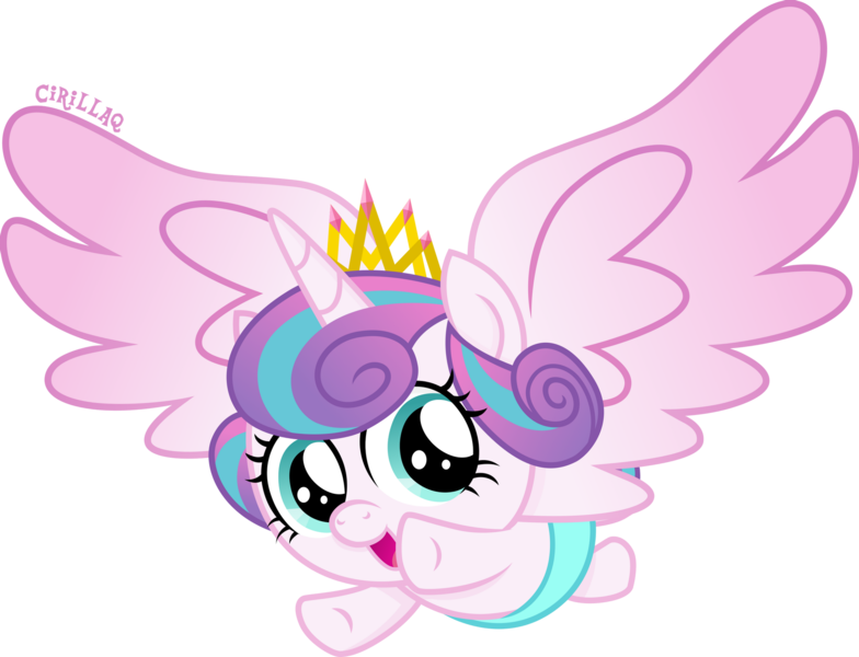 Size: 1920x1469 | Tagged: safe, artist:cirillaq, derpibooru import, princess flurry heart, alicorn, pony, crown, female, image, jewelry, png, regalia, simple background, transparent background, vector