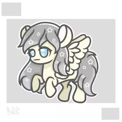 Size: 1500x1500 | Tagged: safe, artist:音灵, derpibooru import, oc, oc:crescent heart, oc:弦月之心, pegasus, pony, image, pegasus oc, png, simple background, solo, wings