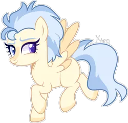 Size: 2400x2307 | Tagged: safe, artist:kurosawakuro, derpibooru import, oc, unofficial characters only, pegasus, pony, female, image, mare, offspring, parent:wave chill, parent:wind waker, png, simple background, solo, transparent background