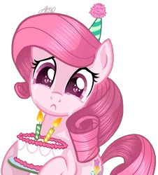 Size: 1185x1308 | Tagged: safe, artist:muhammad yunus, derpibooru import, oc, oc:annisa trihapsari, unofficial characters only, earth pony, pony, bad, base used, birthday cake, cake, crying, cute, female, fire, food, hat, heartbreak, image, implied hsu amity, lost, mare, ocbetes, party hat, png, sad, sadorable, simple background, solo, transparent background
