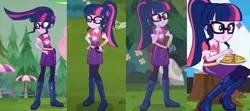 Size: 1241x550 | Tagged: safe, derpibooru import, sci-twi, twilight sparkle, equestria girls, equestria girls series, sunset's backstage pass!, the road less scheduled, the road less scheduled: microchips, spoiler:eqg series (season 2), beautiful, boots, clothes, glasses, image, png, shoes, solo