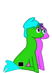 Size: 744x1052 | Tagged: safe, artist:joeydr, derpibooru import, oc, oc:green byte, oc:melody bliss, unofficial characters only, bat pony, pony, unicorn, derpibooru community collaboration, .svg available, 1000 hours in ms paint, 2021 community collab, female, image, male, mare, png, simple background, stallion, trans female, transgender, transparent background, vector