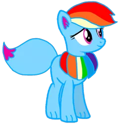 Size: 994x1028 | Tagged: safe, artist:徐詩珮, derpibooru import, rainbow dash, oc, oc:rainbow eevee, eevee, base used, female, image, png, pokefied, pokémon, simple background, smiling, solo, species swap, transparent background