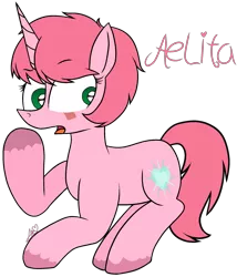 Size: 1873x2187 | Tagged: safe, artist:muhammad yunus, derpibooru import, ponified, pony, unicorn, aelita schaeffer, code lyoko, crossover, female, i can't believe it's not 徐詩珮, image, looking at you, mare, open mouth, png, simple background, solo, transparent background