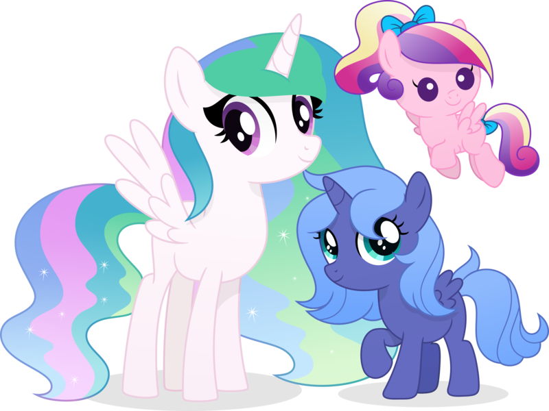 mlp baby celestia and luna