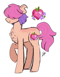 Size: 985x1249 | Tagged: safe, artist:gallantserver, derpibooru import, oc, oc:passiflora apple, unofficial characters only, earth pony, pony, adopted offspring, hair over eyes, image, male, parent:big macintosh, png, simple background, solo, stallion, transparent background