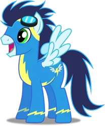 Size: 2236x2682 | Tagged: safe, artist:dashiesparkle, derpibooru import, soarin', pegasus, pony, .svg available, clothes, goggles, high res, image, male, png, simple background, solo, stallion, transparent background, uniform, vector, wonderbolts uniform